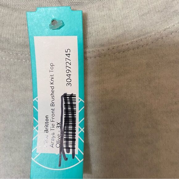 Nine Britton Araya Tie Front Brushed Knit Top - Picture 4 of 6